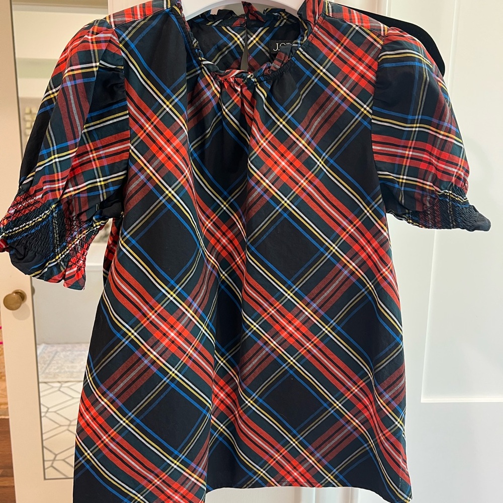 J. Crew Plaid Shirt - Red and Blue